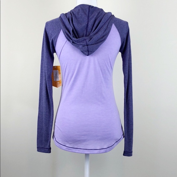 Avia Hooded Long Sleeve Purple Shirt Size Small - Picture 5 of 8